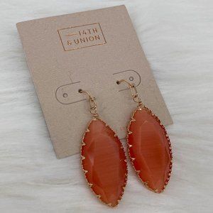 14th & UNION - OS - NWT Golden Orange Dangle Earrings